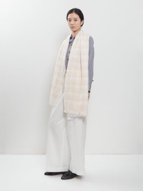 Bergfabel Wool Cashmere Stole — Pink Check
