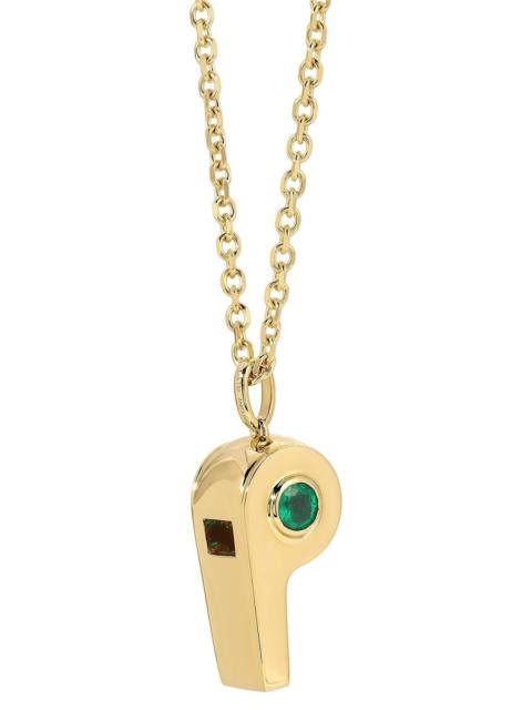 ANITA KO Colombian Emerald Whistle Necklace