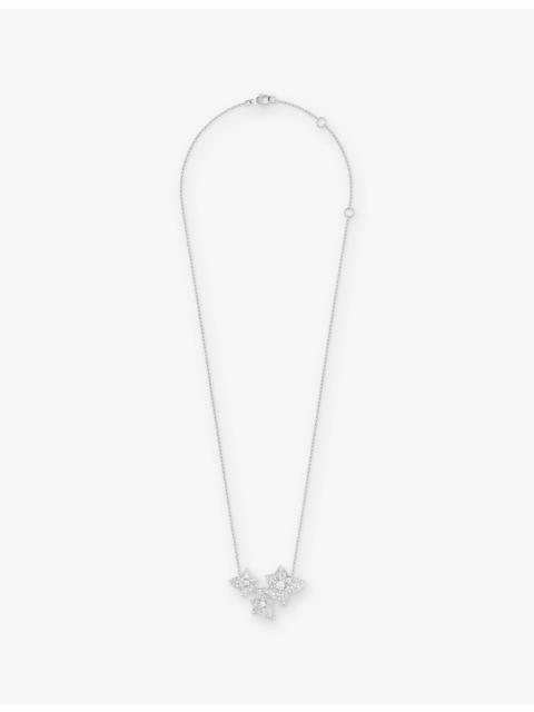 Boucheron Lierre de Paris 18ct White Gold And 0.60ct Diamond Pendant Necklace