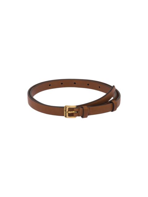 Nappa leather belt