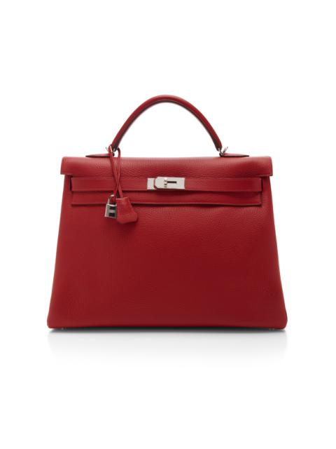 Hermès Vintage Hermes 40Cm Retourne Kelly Bag red