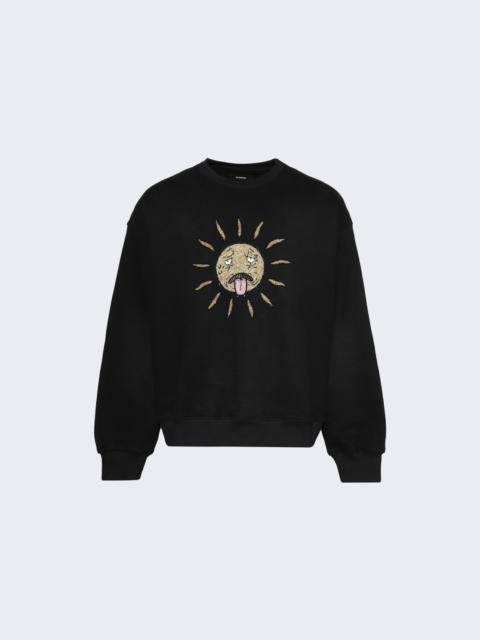 NAHMIAS Beaded Sun Crewneck Worn Black