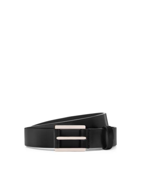 TOM FORD VACCHETTA LEATHER DETAIL BUCKLE BELT