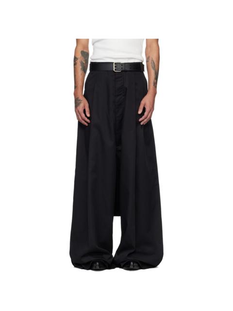 LU'U DAN Black Lowline Trousers