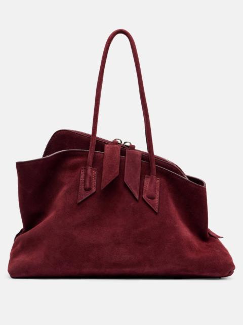 THE ATTICO La Passeggiata Medium suede tote bag