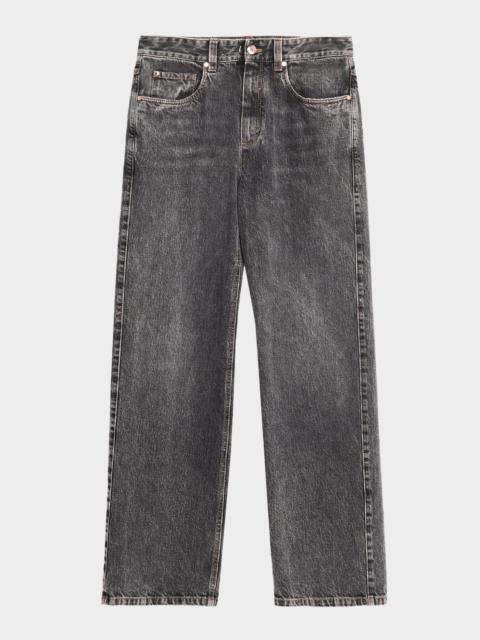 Brunello Cucinelli Authenic Denim Straight-Leg Jeans