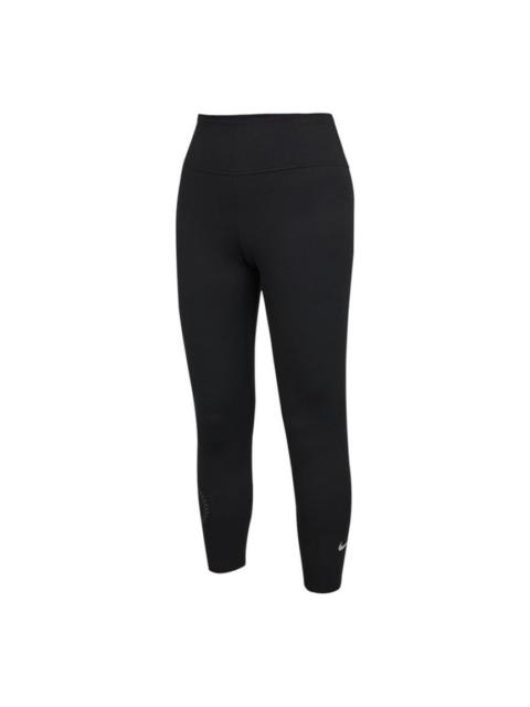 Nike (WMNS) Nike One Luxe 7/8 Tight Pro Logo Sports Pants Black DJ8518-010