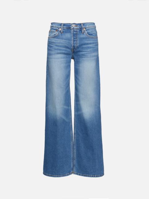 RE/DONE Mid Rise Wide Leg Jean