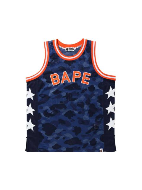 BAPE Color Camo Bape Basketball Tank Top 'Navy'