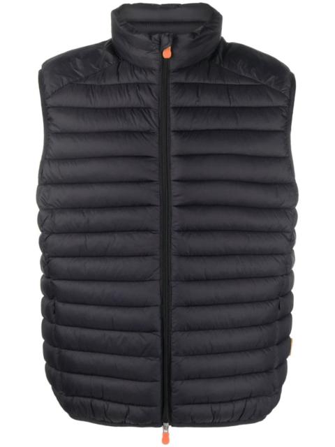 Save The Duck logo-patch padded gilet
