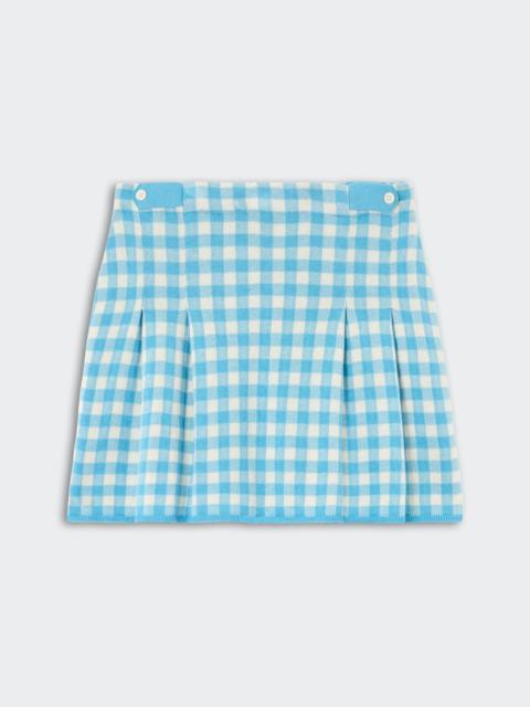 GUEST IN RESIDENCE Gingham Pleated Skirt