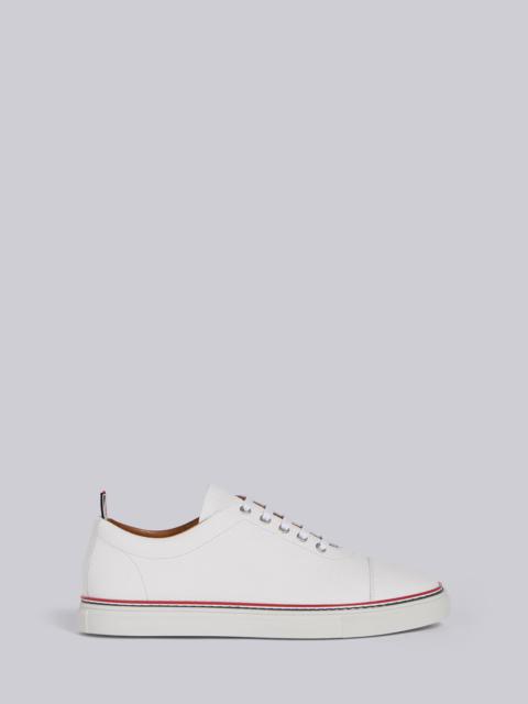 Straight Toe Cap Trainer In Pebble Grain