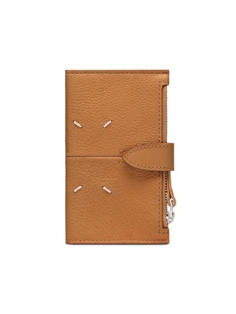 Maison Margiela zipped calfskin leather card holder