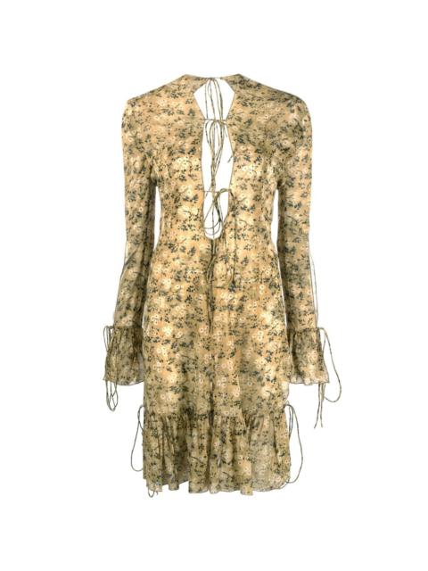KNWLS Wallflower lace-up dress