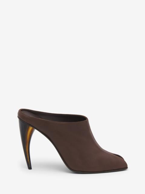 Alexander McQueen Horn Heel Mule