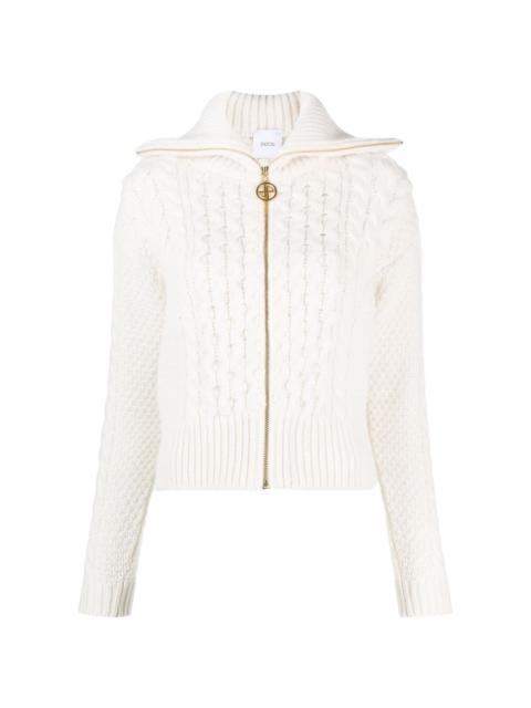 PATOU zip-fastening knitted jumper
