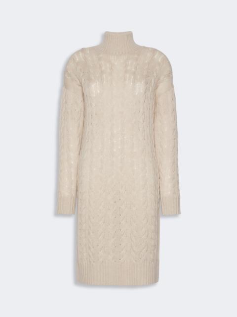 Max Mara GRADO Relaxed-fit wool and cashmere yarn dress - BEIGE