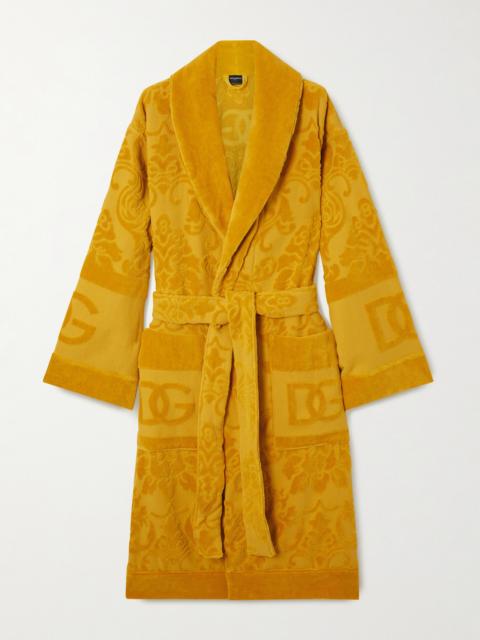 Dolce & Gabbana Cotton-terry Jacquard Robe
