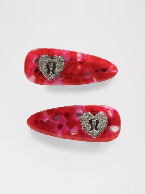 lululemon Jewelled Alligator Clips *2 Pack