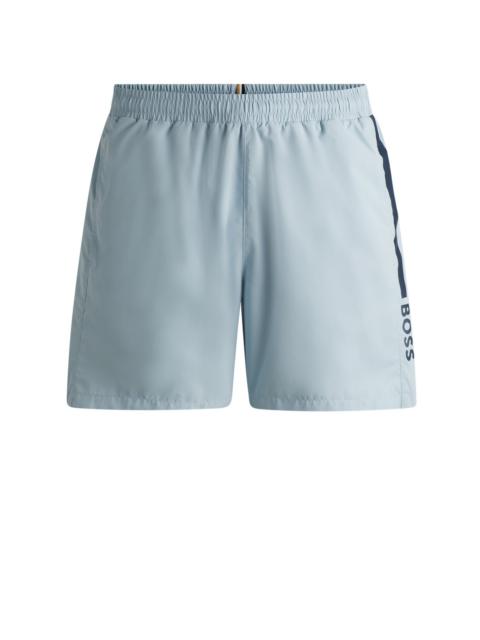 BOSS FULLY LINED SWIM SHORTS WITH LOGO PRINT