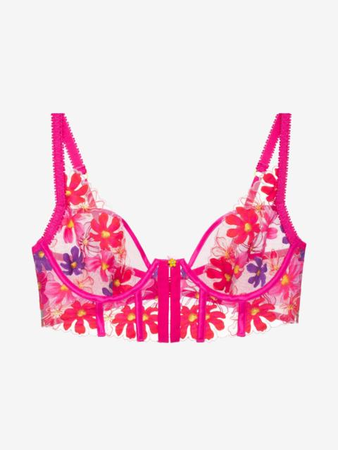 For Love & Lemons Anemone Floral Underwire Bra