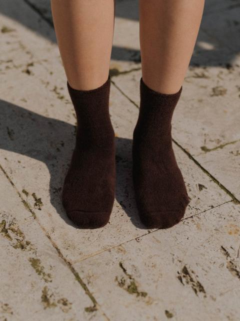BASERANGE Buckle Overankle Socks - Textured Organic Cotton