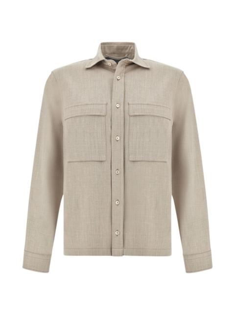 Paul & Shark jersey pockets overshirt