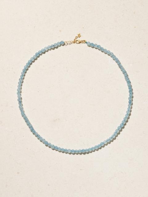 MATEO 14-karat Gold Aquamarine Necklace
