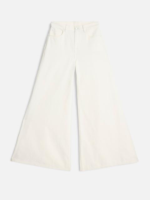 7 For All Mankind Linen Blend Willow Palazzo Wide in Ostuni