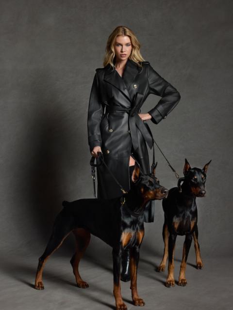 MACKAGE GAEL-V Maxi Leather Trench Coat