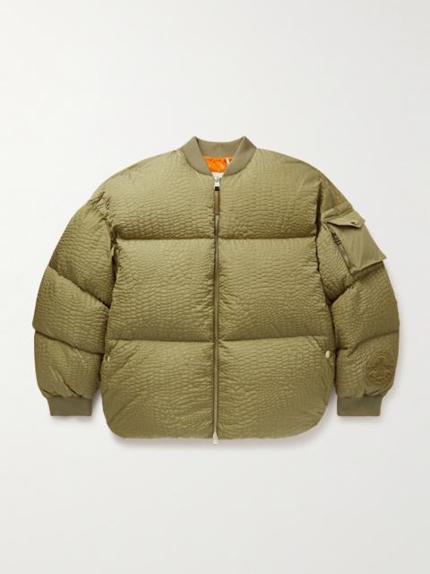 Moncler Roc Nation by Jay-Z Centaurus Croc-Effect Quilted Shell Down Jacket
