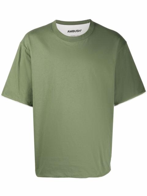 reversible crew-neck short-sleeve T-shirt