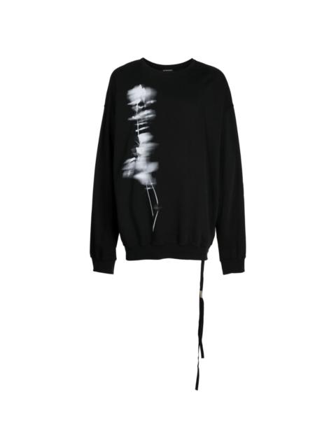 Ann Demeulemeester graphic-print cotton sweatshirt