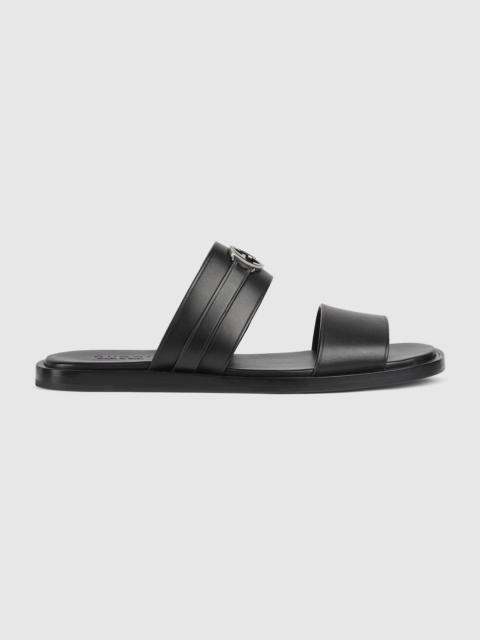 GUCCI Men's sandal with Round Interlocking G