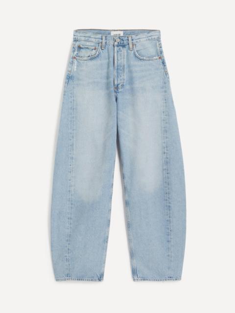 AGOLDE Luna High-Rise Pieced Taper Jeans in Addition