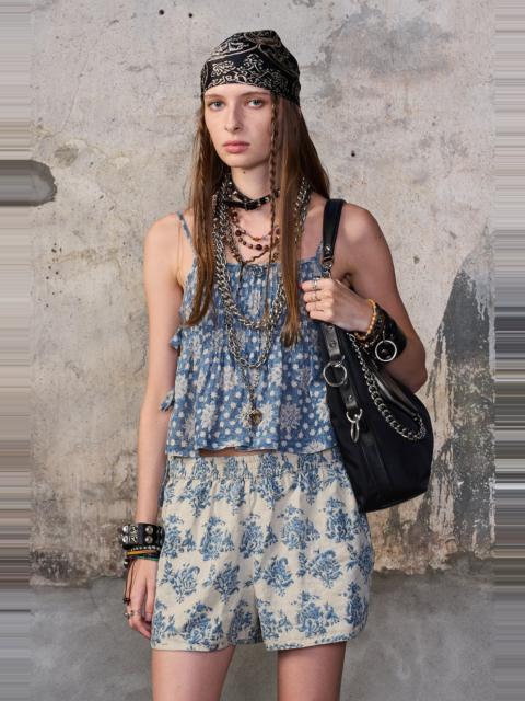 R13 SQUARE NECK CAMI WITH TIES