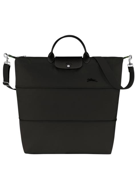 Longchamp Le Pliage Green Travel bag expandable Black - Recycled canvas