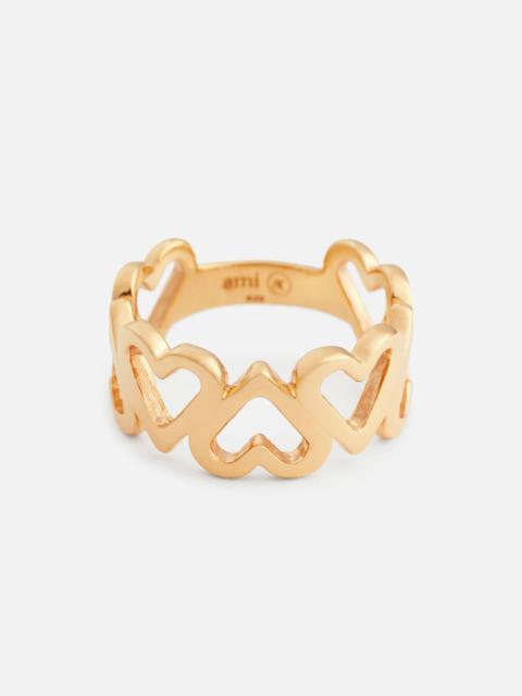 AMI Paris Upside Down Hearts Ring