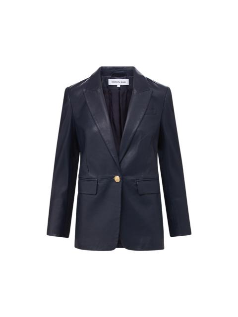 VERONICA BEARD VEGA LEATHER DICKEY JACKET