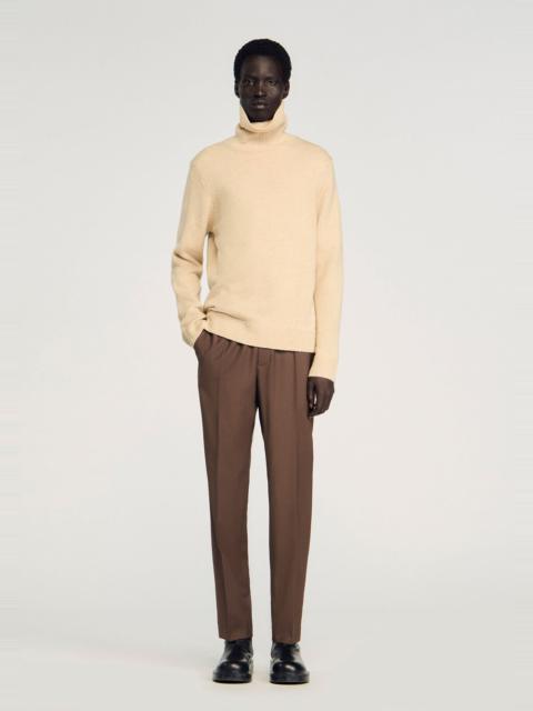 ELASTICATED STRAIGHT-LEG PANTS