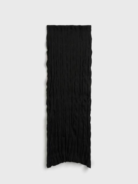TOTEME Crinkled knit skirt black