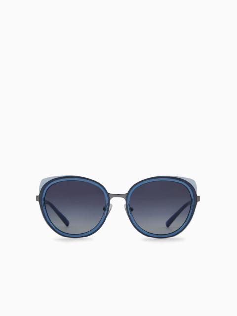EMPORIO ARMANI Women’s round sunglasses