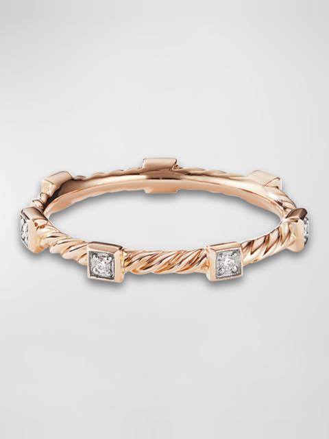 DAVID YURMAN 2mm Cable Collectibles Stack Ring in 18K Gold