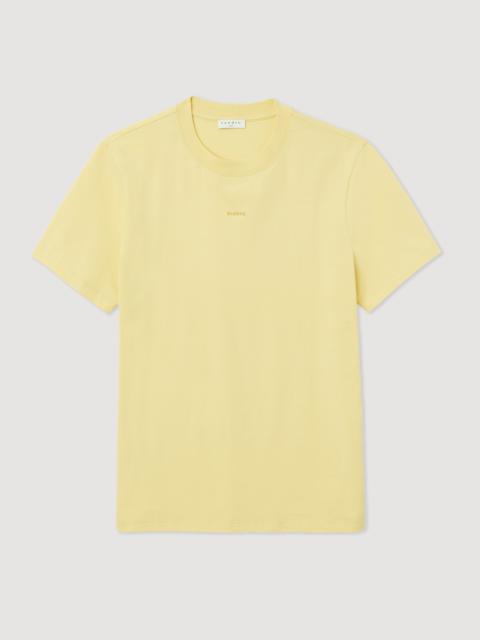 Sandro T-shirt with logo embroidery