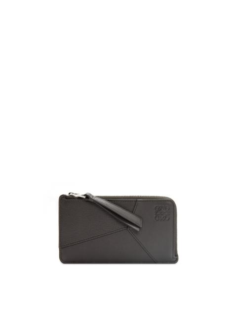 Puzzle long coin cardholder in classic calfskin