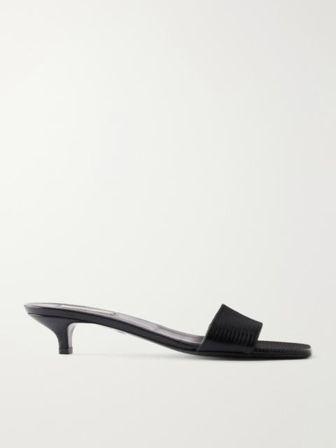 TOTEME Lizard-effect Leather Sandals