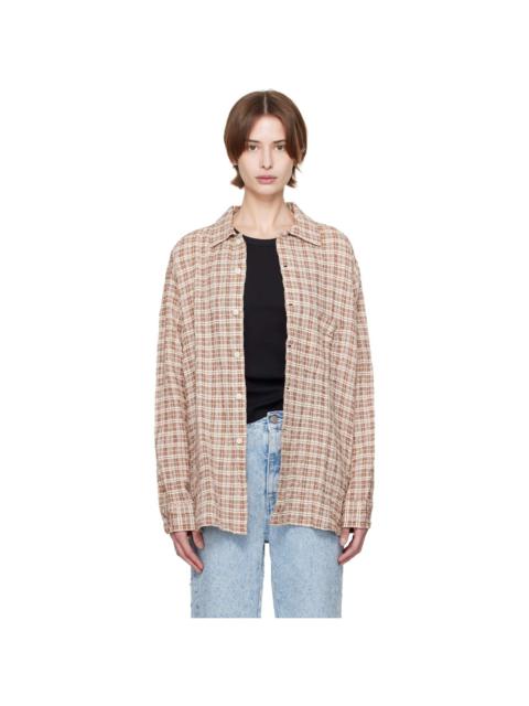 mfpen Brown & Off-White Mechanic Shirt