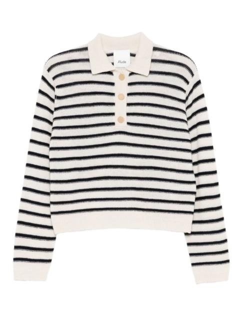 Allude striped polo shirt