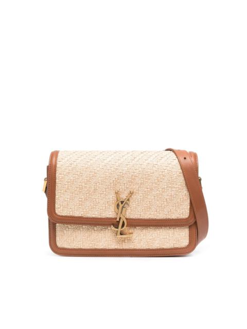SAINT LAURENT niki medium chain bag in denim and suede SAINT LAURENT niki medium chain bag in denim and suede
