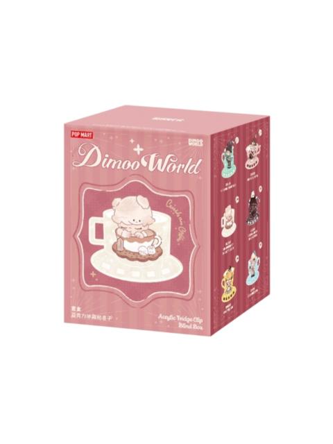 POP MART Pop Mart DIMOO Crush On Coffee Series Acrylic Fridge Magnet Clip Single Blind Box